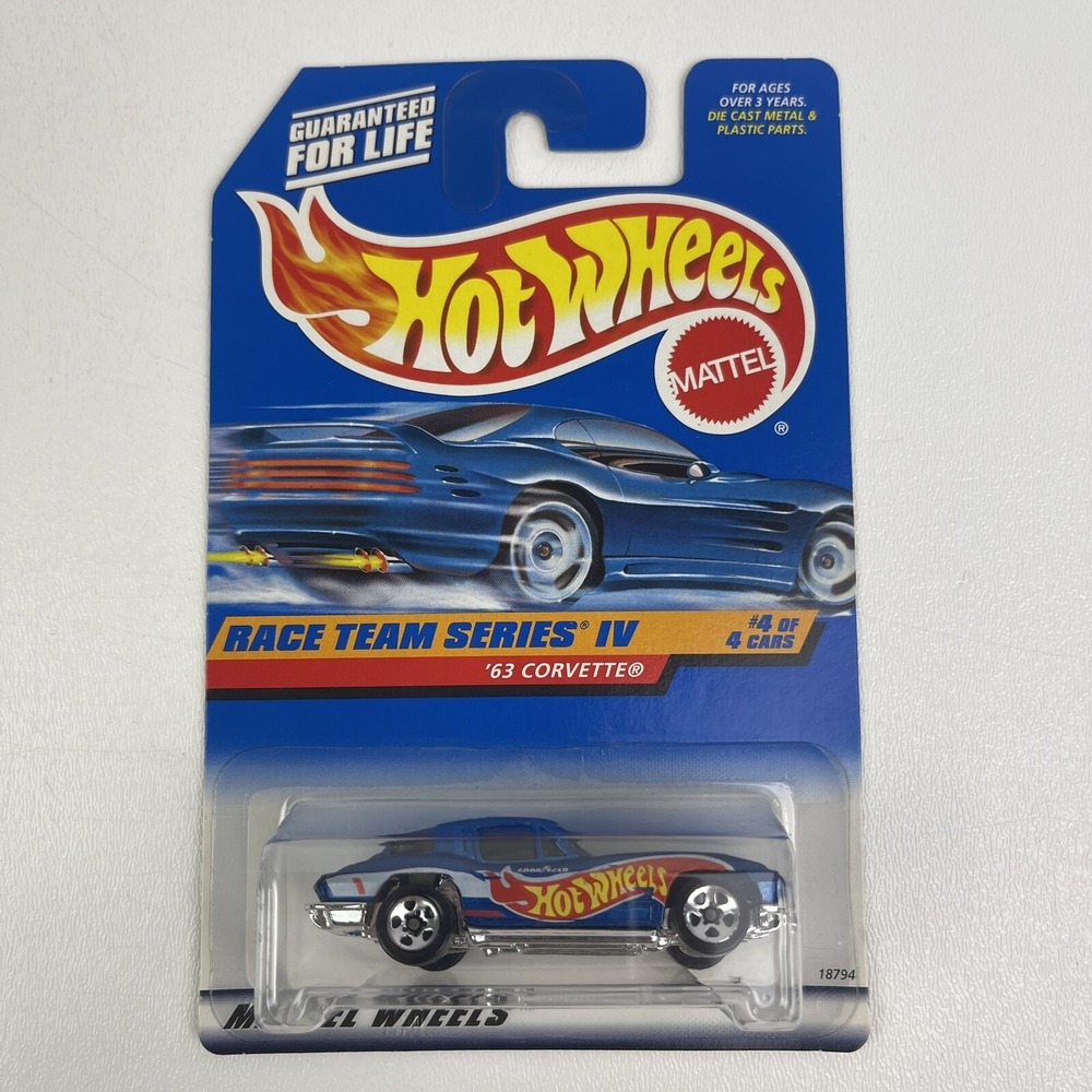 Hot Wheels 63 Corvette from 1998 Race Team IV 728